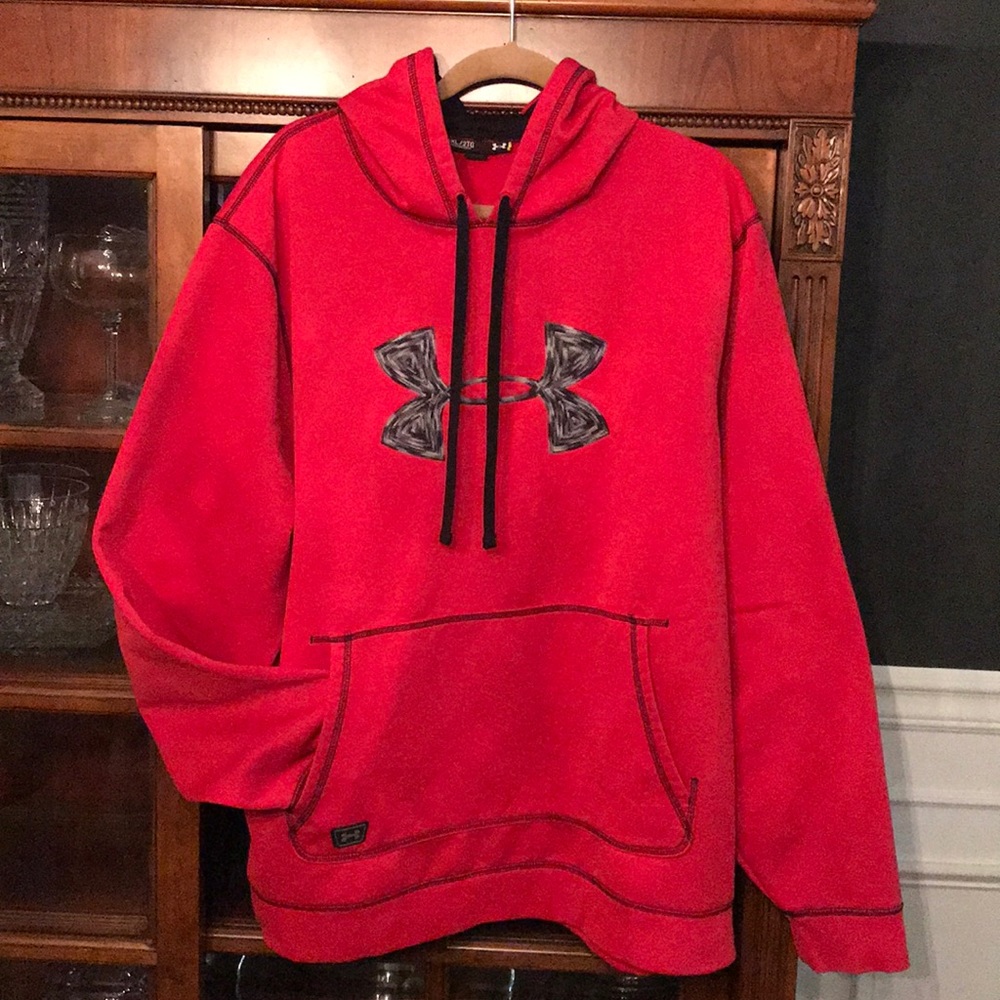 2XL red and black Under Armour sweatshirt